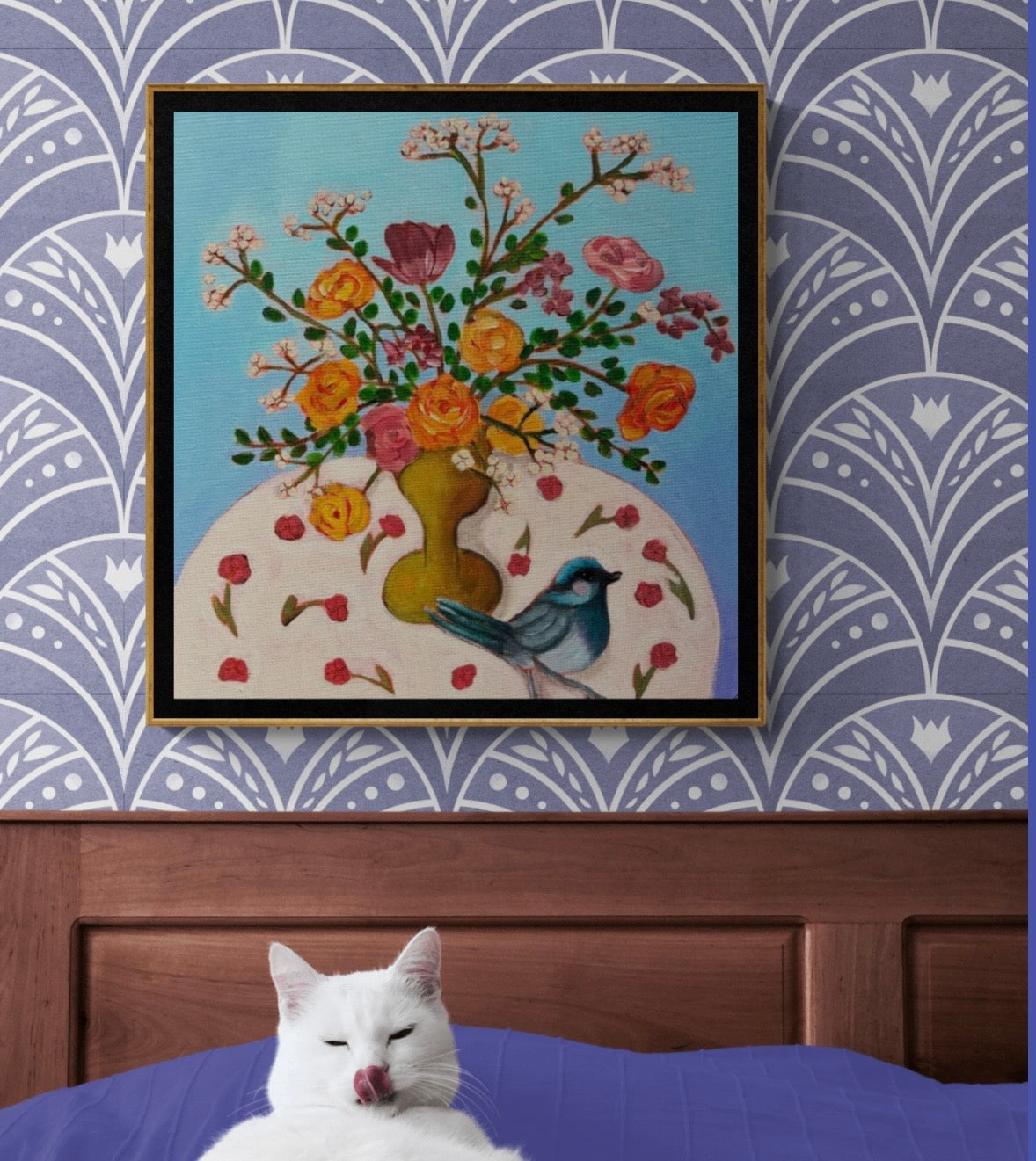 Pretty blue bird