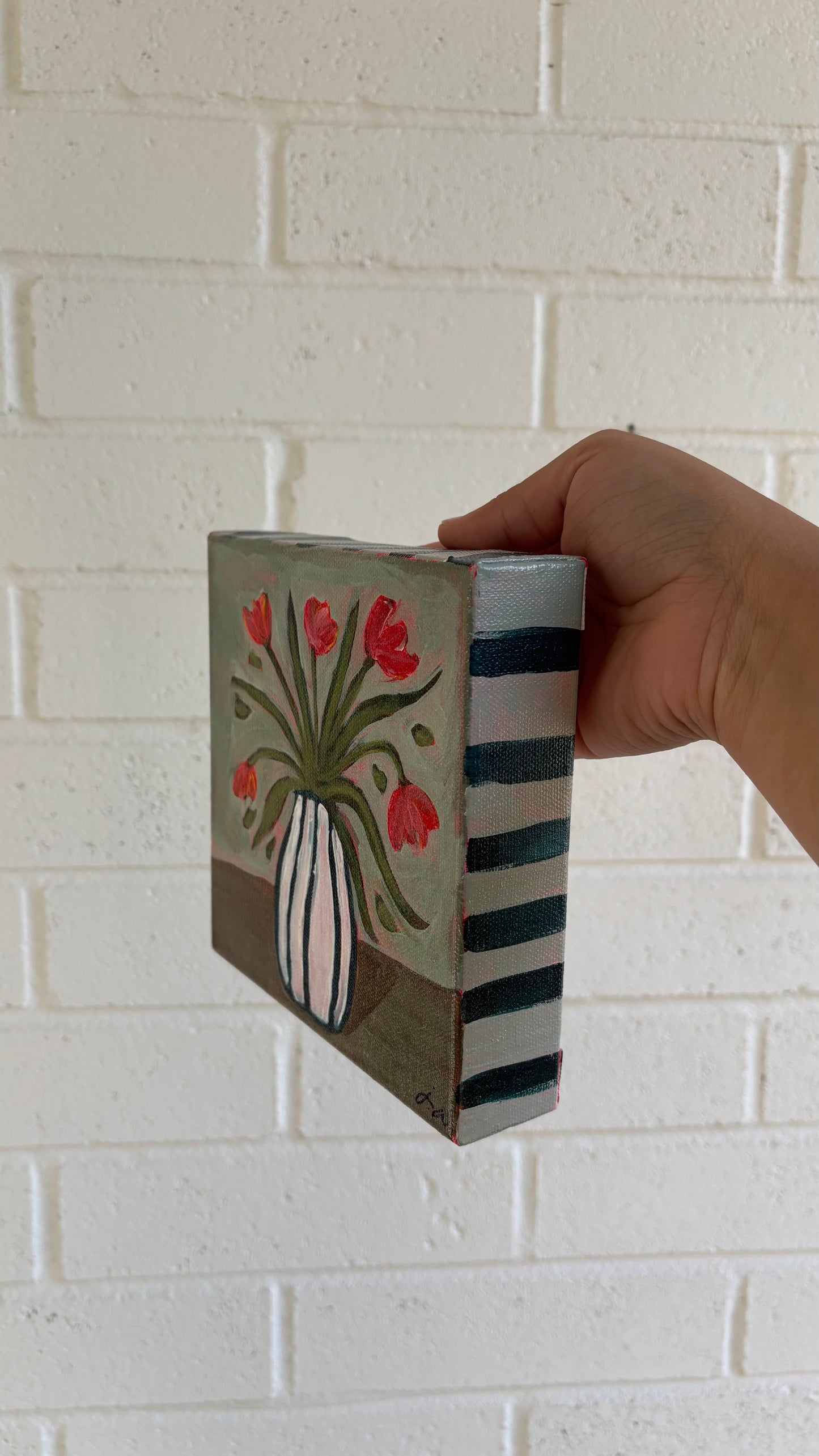 Striped vase