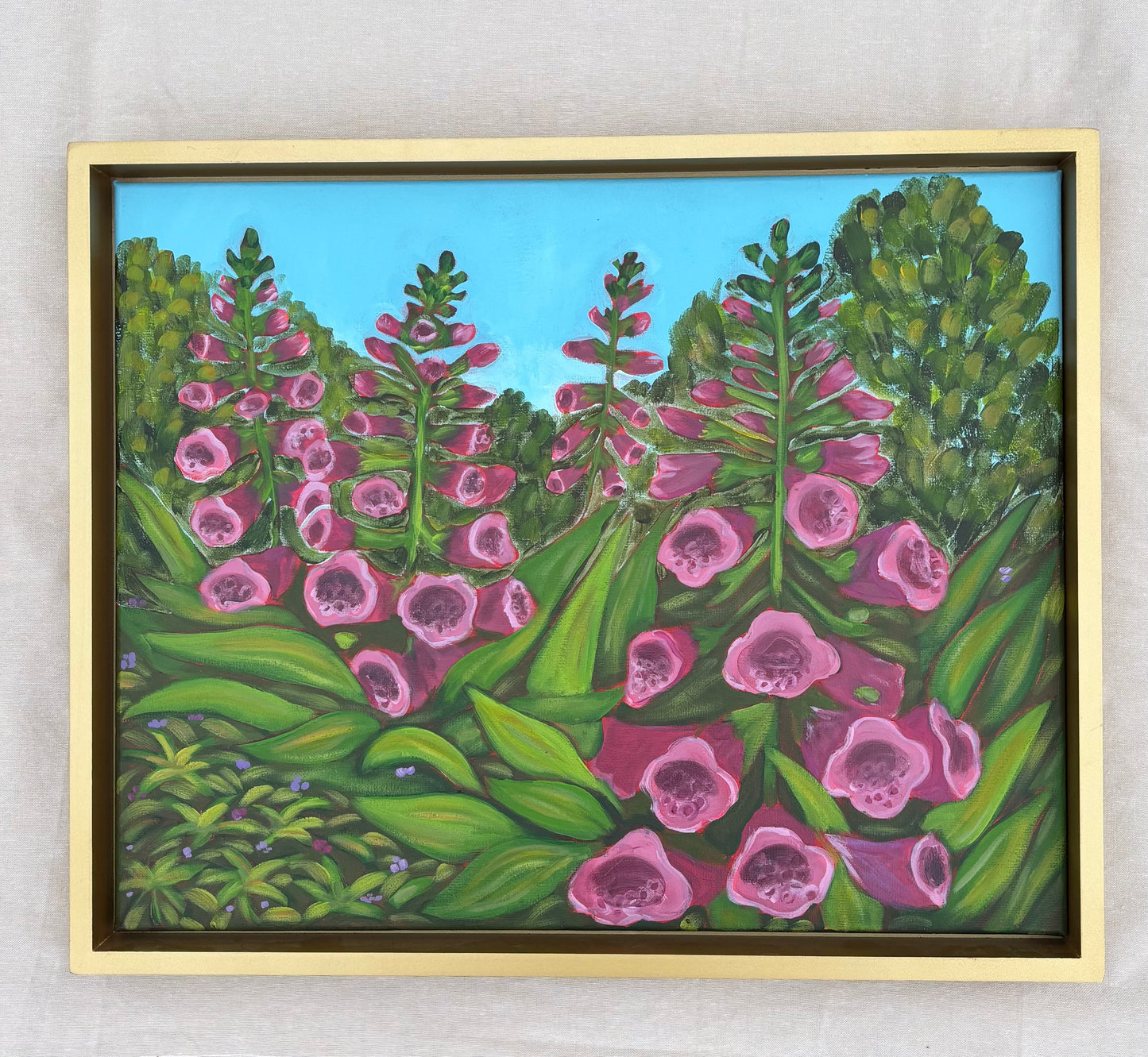 Purple Fox glove Print
