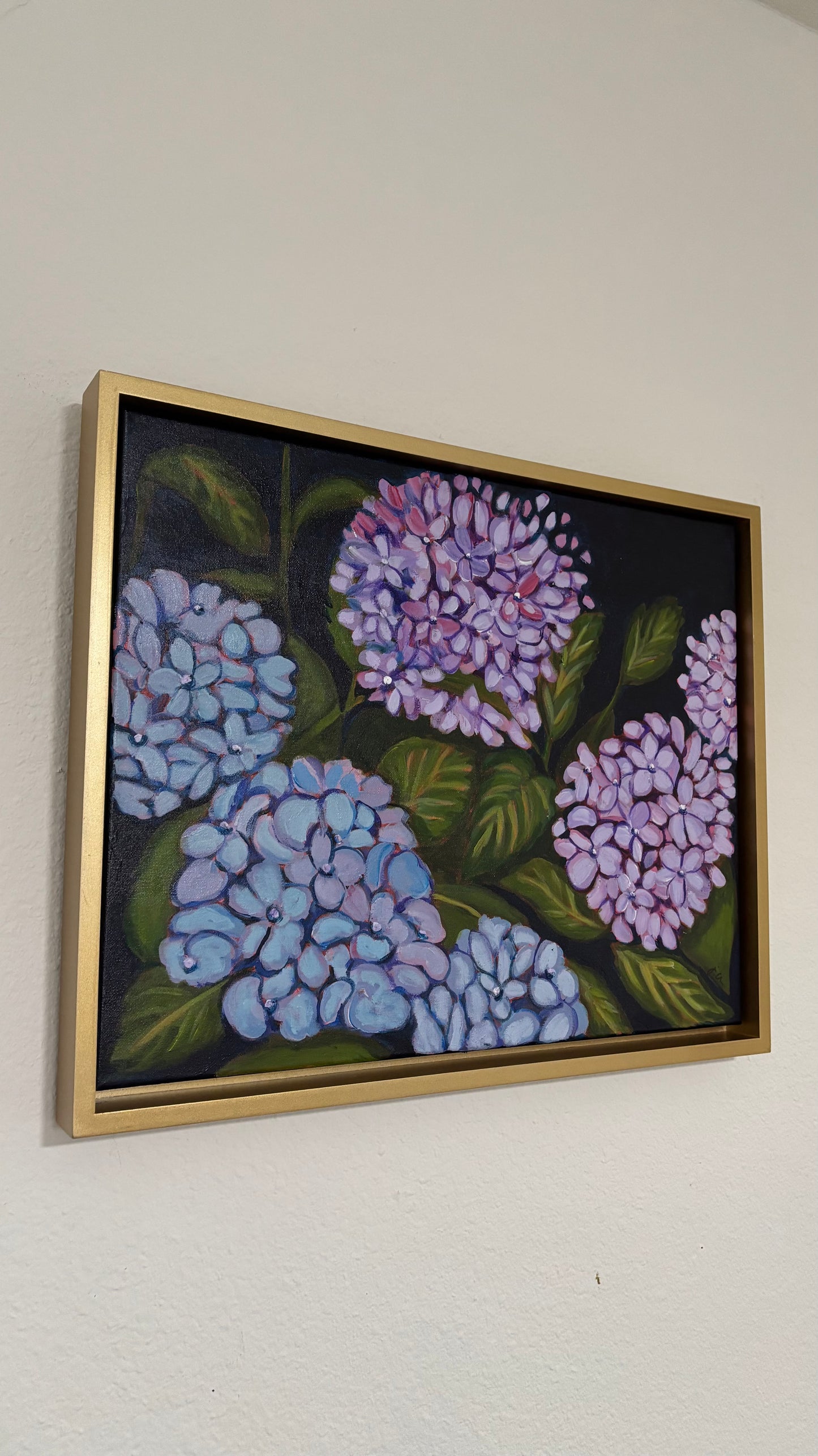 Purple hydrangeas