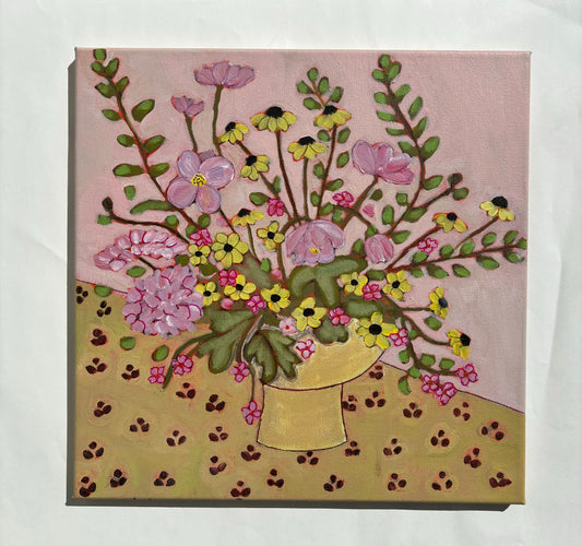 Pink & yellow daisies
