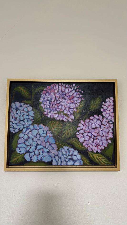 Purple hydrangeas
