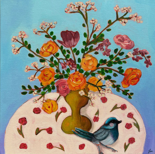 Pretty blue bird