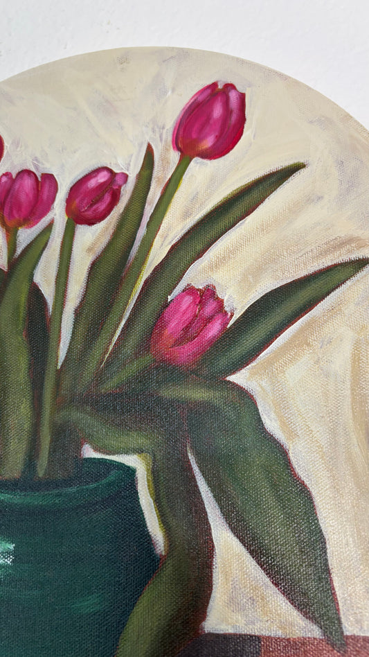 Emeral green vase